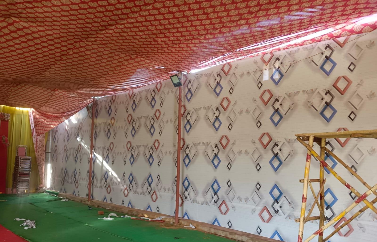 Printed flex lining — event pandal ceiling & walls